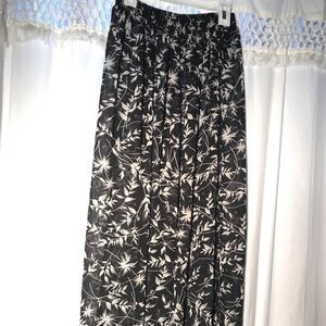 Chiffon sheer floral skirt